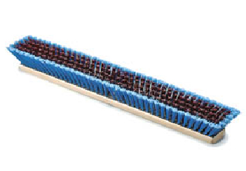 Photo de Brosse en crin synth 27-24"rouge et bleu