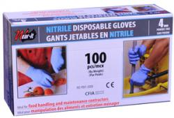 Photo de Gant nitrile bleu