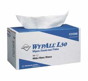 Picture of 03086, Wypall wiper L30 white 11.2 x10'' box