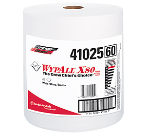 Picture of 41025, Wypall wiper X80 white 12.5''x 13.4'' roll