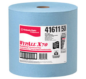 Picture of 41611, Wypall wiper X70 blue 12.5 x13.4'' roll