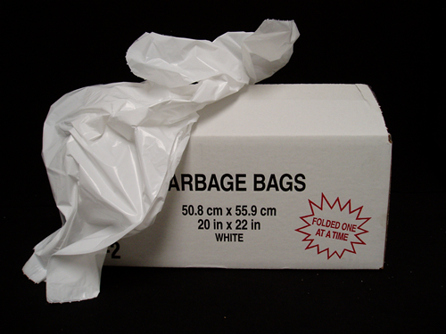 Picture of White garbage bag 20 x 22